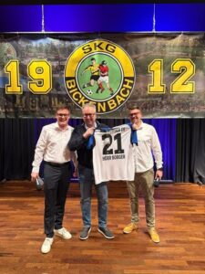 Ehrung: Andreas Borger für 21 Jahre Spielausschuss