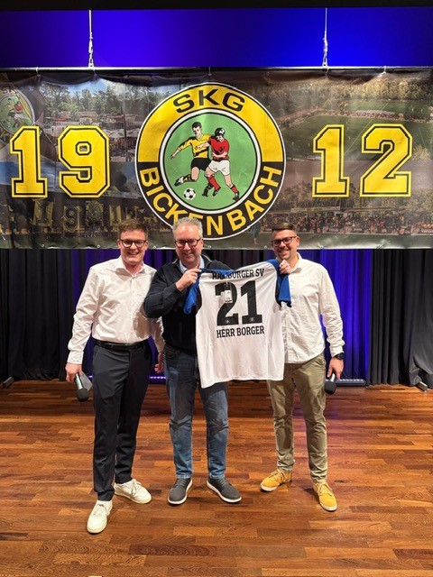 Ehrung: Andreas Borger für 21 Jahre Spielausschuss